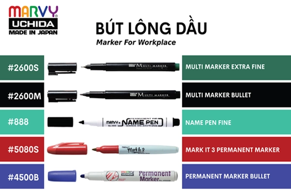 Bút Lông Dầu Marvy Uchida – Giải Pháp Đánh Dấu Chuyên Nghiệp Cho Doanh Nghiệp